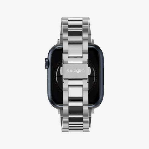 062MP25403 - Apple Watch Series (Apple Watch (49mm)/Apple Watch (45mm)/Apple Watch (42mm)) Watch Band Modern Fit in black showing the front